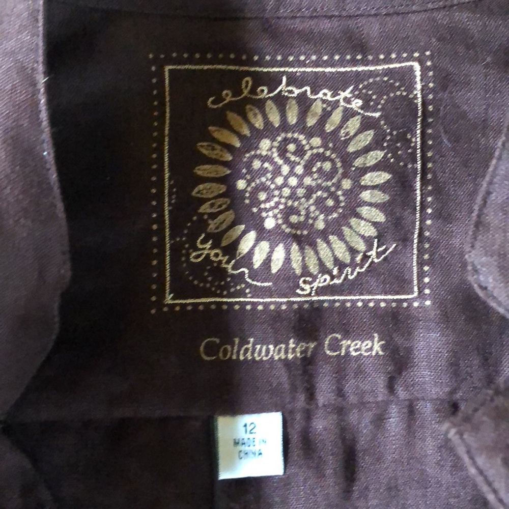 Brown linen Coldwater Creek Jacket - Picture 2 of 7